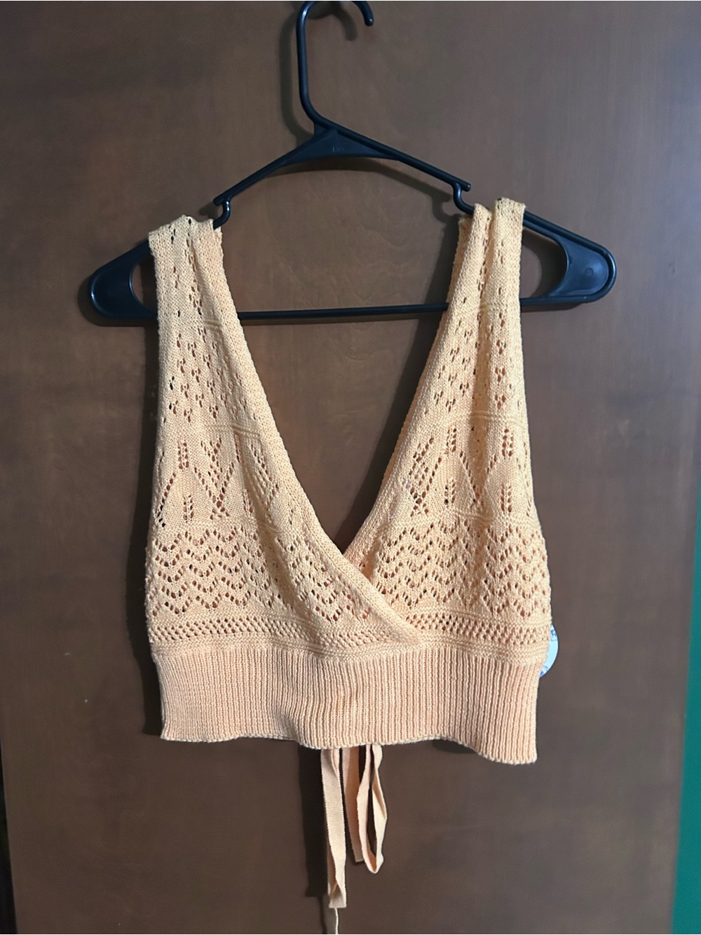 Knit Lace-Up Crop Top by Jolie & Joy - Picture 2 of 2